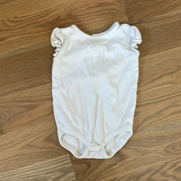 Gymboree white onesie short sleeve 12-18M - Picture 1 of 4